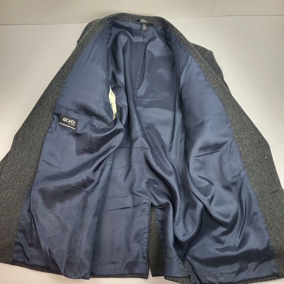 E Joven by FARAH Men's Wool TWEED blazer SUEDE Elbow Size 42L - Picture 3 of 16